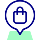 bag,commerce and shopping,maps and location,pin,shopping,placeholder,location pin,mall